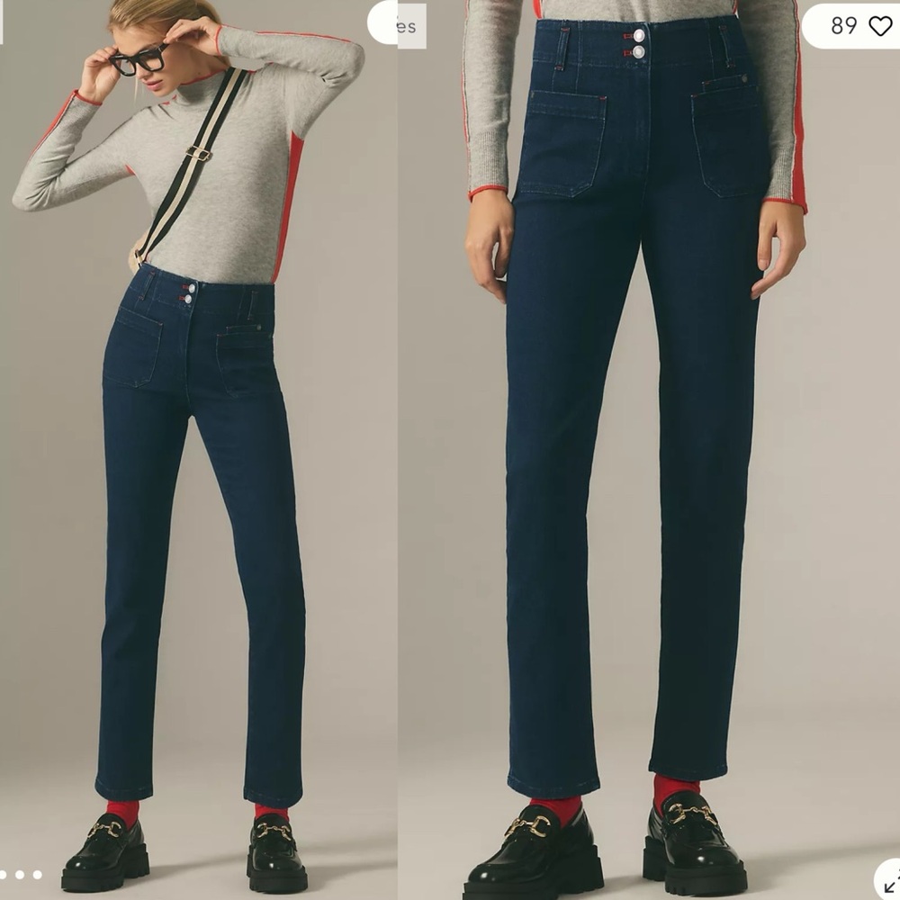 Anthropologie Maeve Junie‎ High-Rise Slim-Leg Jeans size 25